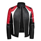 Jacke Winter Herren - Lässige Herren Lederjacke im Slim Fit Design für Outdoor Aktivitäten Alltagsmode in stylischen Zweifarben