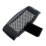 Fackelmann Spätzlereibe mit Teigschaber, Spätzlehobel aus Kunststoff, Spätzlepresse mit Teigkarte,1 Stück, Grau, 32x15x3cm