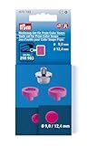 Prym 673133 Werkzeug-Set für Color Snaps, Ø 9 mm & 12,4 mm–Zubehör für Prym Vario-Zange & Vario Creative Tool, Druckknopf-Werkzeug aus Metal, fuchsia, ideal für Kunststoff-Druckknöpfe & Bastelprojekte