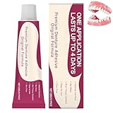 Premium Haftcreme für Zahnprothesen, Generischer sicherer Haftkleber für Zahnprothesen, Starker Halt für künstliche Zähne, Verbessert Passform, Komfort und Stabilität, 28 g (1STÜCK)