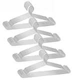 Kleiderbügel, 40 Stück, robuste Edelstahl-Metall-Kleiderbügel, ultradünn, platzsparend, Draht-Kleiderbügel mit rutschfesten Schultern (41,9 cm)