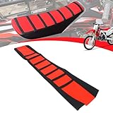 JFG RACING Dirt Bike Sitzbezug, Motorrad Anti-Rutsch-Pad Universal für Off-Road Pit Bike DRZ RM RMZ CRF CR XR KX KLX YZ TTR PW Rot