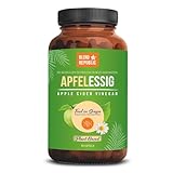 BLEND REPUBLIC® 180 x Apfelessig-Kapseln hochdosiert & natürlich I 1000mg Apfelessig pro Tagesdosis I Apfel-Essig Kapseln vegan & laborgeprüft I Apple Cider Vinegar I 3 Monate Vorrat