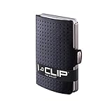 I-CLIP Original Mini Wallet mit Geldklammer - Slim Wallet - Leder Geldbörse - Premium Portemonnaie - Kartenetui - AdvantageR Silver Black