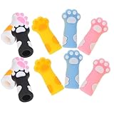 JOINPAYA 10 Stück Silikon Stricknadelstopper Katzenpfoten Flexibel Nadelspitzenschutz Maschenstopper Strickzubehör für Häkel und Strickarbeiten