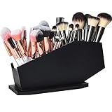 Nuyhgtr Make-up-Pinselhalter, Sarg-Holz-Make-up-Organizer, Kosmetik-Aufbewahrungshalter, Halloween-Pinselhalter, praktischer Fächer-Organizer, Schmink-Aufbewahrung, einzigartiges Pinsel-Display