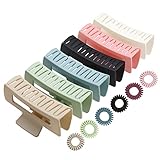Haarklammer Große Dickes Haar, Kavya Rutschfest Haarspange Starker Halt Matt Haarspangen Rechteckig Kunststoff Jumbo Haarklammern für Damen und Mädchen(6 Farben)