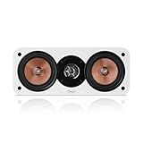 Teufel Ultima Center Lautsprecher aus FSC-zertifiziertes Holz, modernes, Zeitloses Design, Heimkino (Weiß)