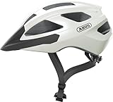 ABUS Rennradhelm Macator - sportiver Fahrradhelm für Einsteiger - auch für Zopfträger/-innen - für Damen und Herren - Weiß Glänzend, Größe M