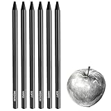 6 Stück Kohlestifte,Kohlestifte Zum Zeichnen,Kohlestifte Zum Zeichnen Set,Zeichenkohle,Kohle Zeichnen,Woodless Kohlestifte Soft/Medium/Hard Black Charcoal Sketching Zum Zeichnen, Schreiben