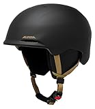ALPINA CARNIA Skihelm Damen Herren – Leichter Ski- & Snowboardhelm – Black Prosecco 51-55