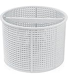 Schwimmbad-Skimmer Ersatz-Skimmerkorb Ersatz-Pool-Filterkorb für oberirdische Schwimmbäder, Kompatibel mit SP-1082-Körben, 17,8 x 17,8 x 12,7 cm, Weiß