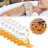 Lymphatisches Detox-Ingwer-Badesalz, 6 Stück Epsom Salz Badesalz Gesundheitsbad Muskel Entspannung Entgiftungskur, 30 g pro Packung
