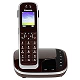 Panasonic KX-TGJ320GR Familien-Telefon mit Anrufbeantworter (schnurloses Telefon, strahlungsarm, Anrufschutz, DECT Basisstation, Freisprechen) weinrot