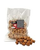 SavannaDog Dinkelbarren 500 g vom südafrikanischen Strauß - Natürliche Kausnacks mit hohem Dinkel-Anteil. Zahnpflegende Hunde-Kauartikel für alle Hunde