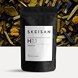 SKEISAN H 1.0 Pfefferminz Eukalyptus Kräutertee lose im Softpack 60 g, erfrischender Eukalyptus-Apfelminze-Pfefferminz Tee, Kräutertee Mix, 60 Tassen, Heiß oder als Eistee, vegan, ohne Zusätze