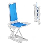 DGHKB Elektrischer Sessellift,Badewannenlift,Leichtgewichtiger Liege-Badewannenlift,Badestuhl Für Einfaches Baden,Gewichtsgrenze 300 Lbs,Leicht Zu Reinigende Mobilitätshilfe Blue