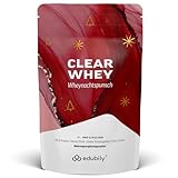 edubily nutrition® Clear Whey Isolat - Klarer Proteindrink - ca. 90% Proteingehalt - Laktosefrei - 500 g Pulver - Fruchtige Geschmacksrichtungen (Wheynachtspunsch)