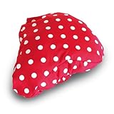 Basil Sattelbezug Rosa-Saddle Cover, Red White Dots, One Size