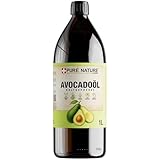 PURE CHEMICAL - Bio Avocadoöl 1L - Kaltgepresst - Unraffiniert mit 1L - 100% Natürlich - Naturrein - Nachhaltig - Natürliches - Reines - für Haare, Gesicht, Körper, Haut, Nägel