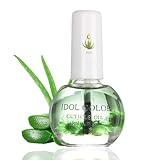 Aloe Vera Nagelhautpflegeöl Nail Cuticle Oil mit getrockneten Blumen - Nagelstärkungsöl mit Blumen Bio-Ölen & Vitamin E, Nagelpflegeöl Pflege für Hände Nägel Nagelhaut Nagelöl Nagelhautöl (Grün)