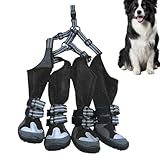 Rutschfeste Hundeschuhe | Hundepfotenschutzschuhe - Nicht rutschende Hundestiefel - Schuhe für die Passform für das Gehen im Freien - Bot