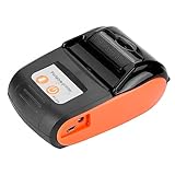Bondrucker Bluetooth, Thermodrucker Mobile Thermo-Etiketten-Drucker BT kassenbondrucker Rechnungsdrucker Empfangsdrucker 58 mm 110-240 V (EU-Stecker 100-240 V)