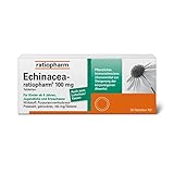 Echinacea-ratiopharm 100 mg Tabletten: Natürliche Unterstützung für das Immunsystem - zur Behandlung von Erkältungskrankheiten und Infekten der ableitenden Harnwege, 50 Tabletten