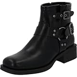 Palado Stiefeletten Damen Kaisuzo – moderne Boots - leicht gefütterte Biker-Boots - bequeme Stiefel Schwarz UK5,5 - EU38