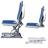 Badestuhl Für Einfaches Baden,Badewannenlifte,Bodenlift Für Ältere Menschen,Bodenstuhl,Höhenverstellbar Bis 20 Zoll,Leicht Zu Reinigen,Für Ältere Menschen Geeignet blue