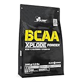 OLIMP- BCAA Xplode Powder. Nahrungsergänzungsmittel in Pulverform, mit einer Komposition aus verzweigtkettigen Aminosäuren, L-Glutamin und Vitamin B6. Geschmack: Cola (1000 g)