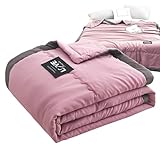 Dünne Bettdecke - Leichte Sommerdecke, Kühlende dünne Bettdecke | Sommerkühlung Bettwäsche Bettdecken, Atmungsaktive Kühldecke Für Warmes Wetter Schlafen Nickerchen Reisen, 78,74 x 55,12 Zoll