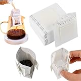 30 Stück Drip Coffee Bag,Mit Hängenden Ohr Filtertüten,Tragbare Kaffee Papier Filter,Hängende Ohrtropf Kaffeebeutel,Einweg Kaffee Tee Drip Filtertüten Für Die Meisten Tassen, Reisen, Camping, Zuhause