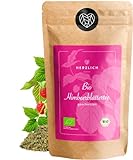 Bio Himbeerblättertee 80g - lose bio Himbeerblätter, geschnitten & 100% naturbelassen, Bio zertifizierter Schwangerschaftstee/Kräutertee - abgefüllt und kontrolliert in Deutschland | Herzlich Natur