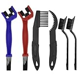 6 Stück Ketten Reinigungsbürste, Motorrad Kettenreiniger Set, Fahrrad Werkzeug Kettenbürste, Verschleißfest Kettenreiniger Motorrad Fahrrad, Reinigungsbürste für Motorrad Mountainbike