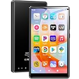 SWOFY MP3 Player mit Bluetooth und WLAN, 96GB HI-FI 5-Zoll Touchscreen, Android 13.0 MP3 MP4-Player mit Spotify, Amazon Music, FM Radio, E-Book, Browser für Kinder(Schwarz)