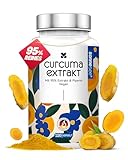 Kurkuma Hochdosiert Extrakt 4-Monats-Vorrat 120 vegane Curcuma Kapseln mit 95 % Curcuminoiden & Piperin – 15000 mg Kurkuma-Äquivalent pro Kapsel – Sonnesee – Laborgeprüft & in Deutschland hergestellt