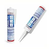 dubaust POD24 Poolfix Poolkleber Pooldichtstoff Montagekleber Polymer zum Kleben und Abdichten, unter Wasser einsetzbar, UV-bestaendig, bleibt dauerelastisch 290ml (1, grau)