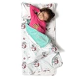 JumpOff Jo Kleinkind Nap Mat, Schlafsack für Vorschule und Tagesdecke, Meerjungfrauen, 43 x 53 cm