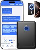 Shiptree KI Sprachübersetzer Gerät, Ultra dünner Magnet übersetzer für Smartphones, Cross App Übersetzung,144 Sprachen, 98% Genauigkeit, Ein Klick Übersetzung und -Aufnahme für Gespräche und Meetings