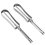 2PCS-Schäler für Küchenkartoffelschäler mit doppeltschneidiger Klinge leicht zu reinigendem Apfelschäler mit löchernem Kegel für Gemüsefrüchte