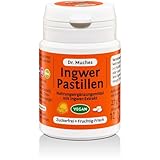 Ingwer Pastillen Dr. Muches | Zum Lutschen oder Kauen | Ingwer-Kick für Zwischendurch | Vegan und Vegetarisch | 1x27 gr