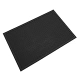 MAGICLULU rutschfeste Fußmatte Aus PVC Waschbare Desinfektionsmatte Für Den Eingangsbereich Schwarze Eingangsmatte Ideale Schmutzmatte Für Zuhause Und Büro