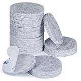 Filzgleiter Rund Selbstklebend, 50 mm 18 Stück 50 Stück 5 mm Möbelgleiter Filz Pads für Möbel Boden Stühle Möbelfüße(Grau)