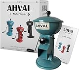 ahval Haselnuss-Walnuss-Mandel-Knackmaschine, Nussknacker, Nussknacker, Walnussknacker für alle Nüsse, Nüsse mit Harter Schale, langlebiges Metalldesign, leichtes Produkt, schnelles Knacken (rot)