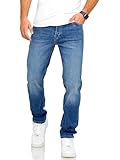 JACK & JONES Herren Jeans Mike ARIS Comfort Fit Denim Herrenhose (34W / 32L, Dark Blue Denim)