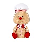 -Weihnachtsdekoration, beleuchtete Lebkuchenfigur, Tischdekoration, Tischdekoration für Laden, Schreibtisch, Wohnzimmer, Hotel, Schule, Bauernhaus, Büro, Party, Wohnheim