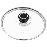 GRÄWE Glasdeckel mit Edelstahlring Ø 16 cm inkl. Dampfaustritt, spülmaschinengeeignet, Topfdeckel, Pfannendeckel, Universaldeckel, hitzebeständiger Deckel