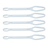 TYTOGE 5pcs Doppelendschlüssel Rollgabelschlüssel Selbstspannendes Reparaturwerkzeug für Zuhause und Arbeit 3-17mm(Silberfarben mit Zinkbeschichtung)