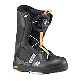K2 Snowboarding Jungen Snowboardschuhe Mini Turbo Black - Black - Orange - EU: 32.5 (US: 1 - UK: 13c - Mondo: 195) - 11D2018.1.1.010